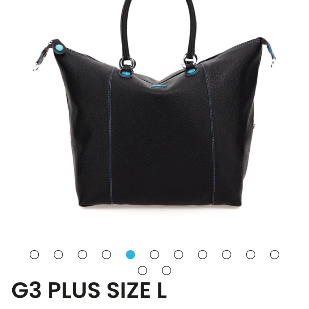 Gabs G3 Plus - Black Canvas Handbag with Blue Accents EUC